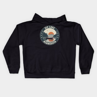 Ely Lake Minnesota Sunset Kids Hoodie